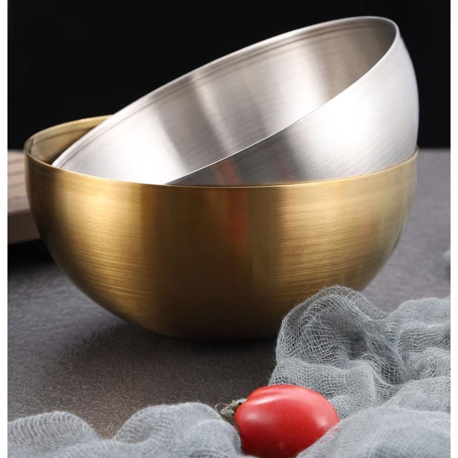 Tigela bowl, aço inox dourado, aço inox prata, tigela inox, bowl dourado, bowl prata, tigela 15cm, tigela 20cm, tigela de mesa, bowl sofisticado