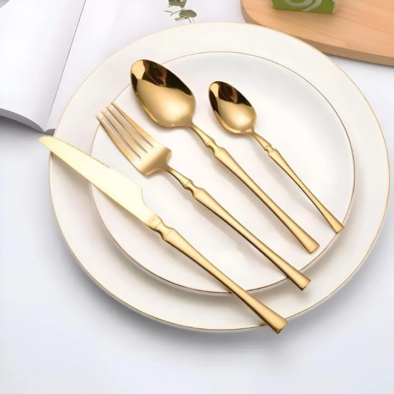 Conjunto de Talheres Ocidentais Premium Aço Inox 24 Peças