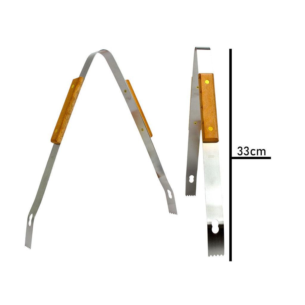 Kit Churrasco Premium 10 Peças com Cabo de Madeira