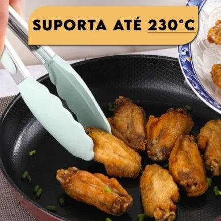 Kit Jogo Utensílios Colheres Silicone Madeira 12 Peças - Mega Lar Brasil
