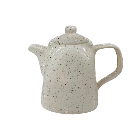 Bule de Chá em Cerâmica Pintado à Mão Chapiscado – 1,5L