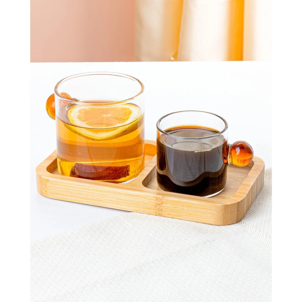 Conjunto 2 Canecas Âmbar 200ml com Design Exclusivo