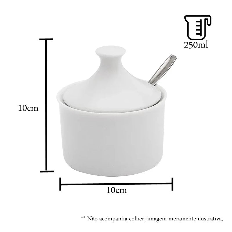 Conjunto Completo de Café e Chá com Bule e Açucareiro