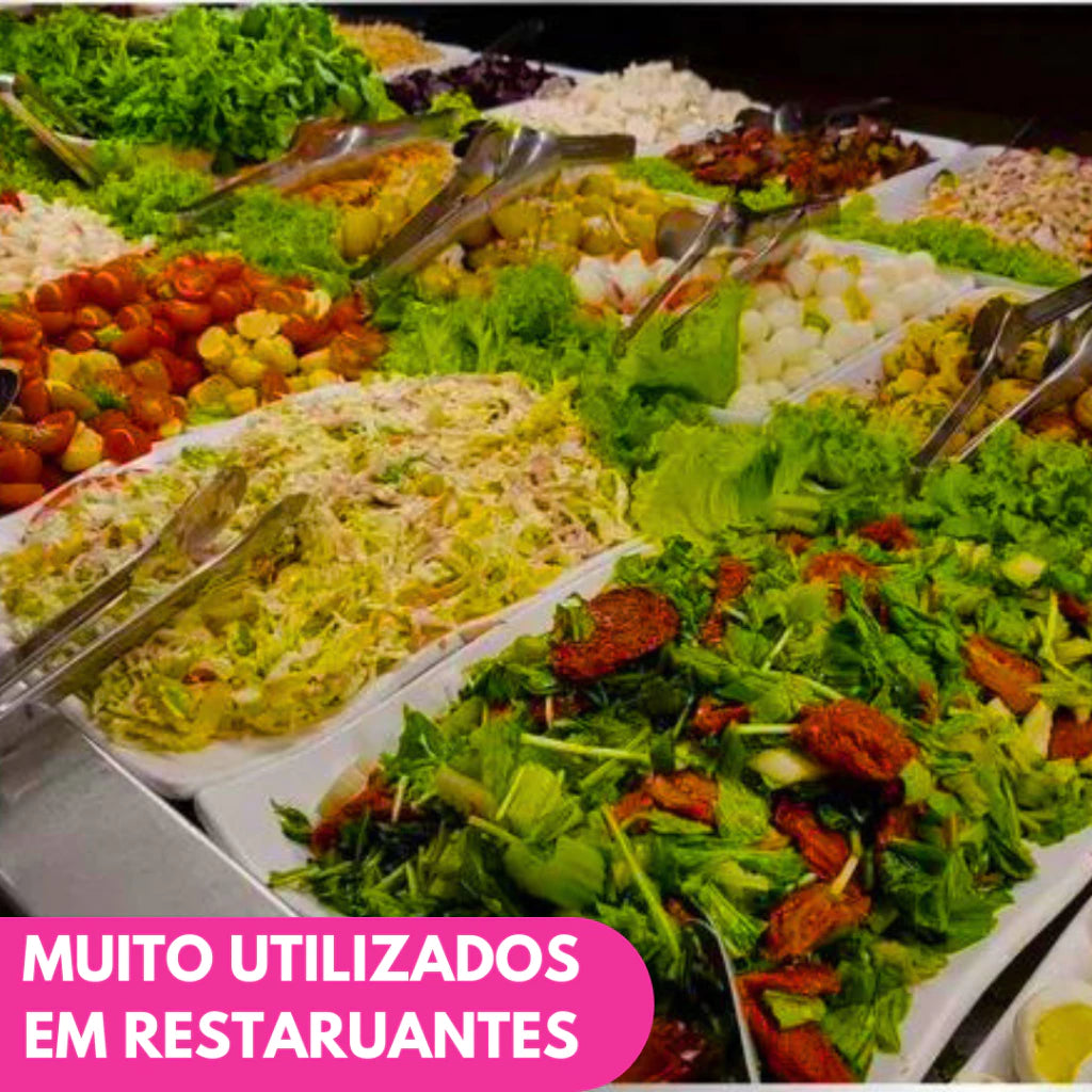 Conjunto Pegadores Aço Inox 3 Peças - Para Massa, Salada e Mais
