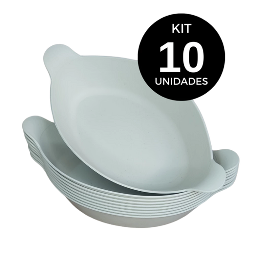 Conjunto Petisqueiras Barquinha Plástico 10 Peças