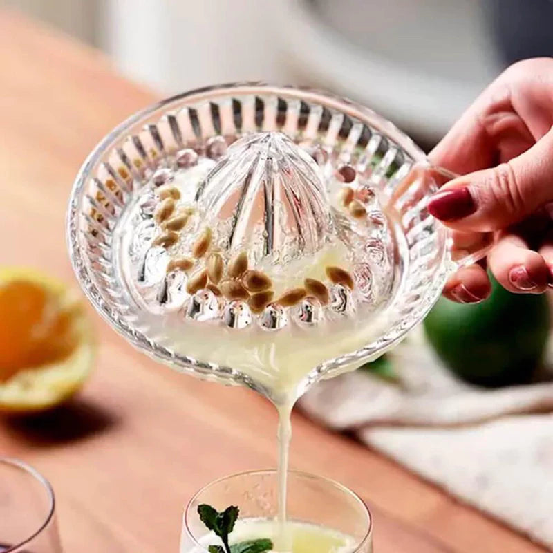 Espremedor de Frutas em Cristal Manual – Design Sofisticado