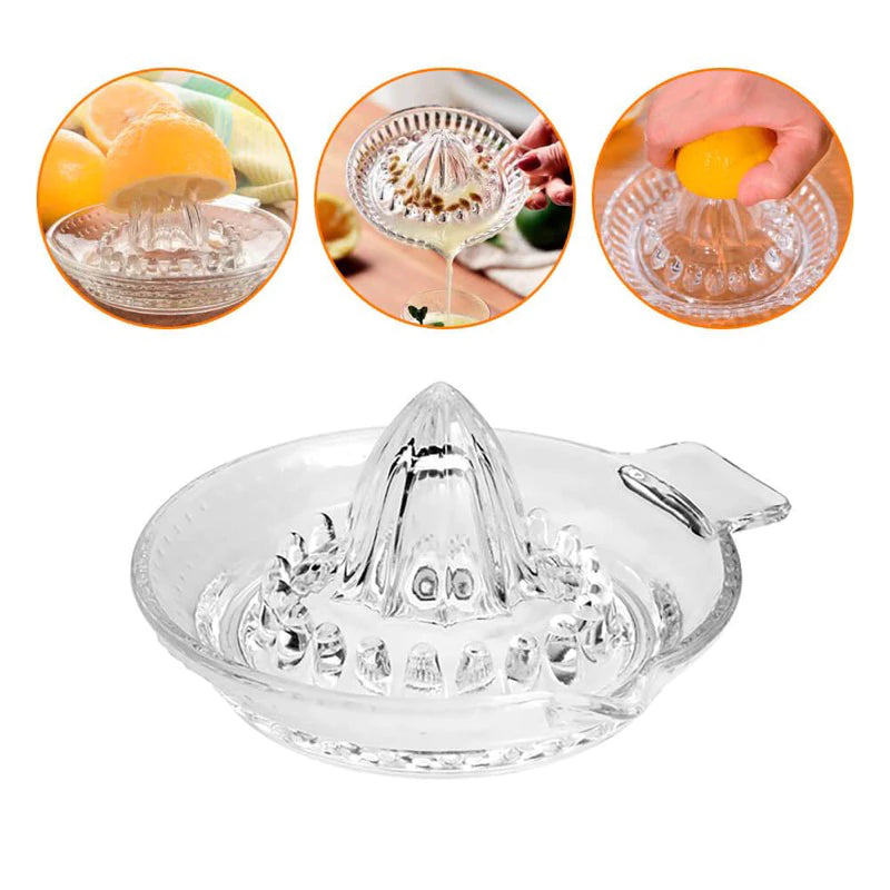 Espremedor de Frutas em Cristal Manual – Design Sofisticado