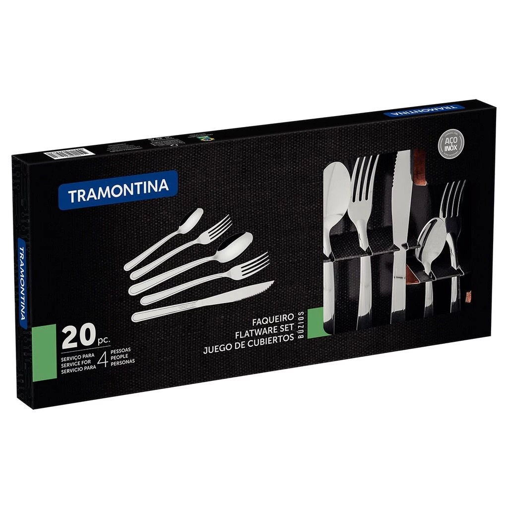 Faqueiro Búzios Tramontina 24 peças – Aço Inox de Alta Qualidade