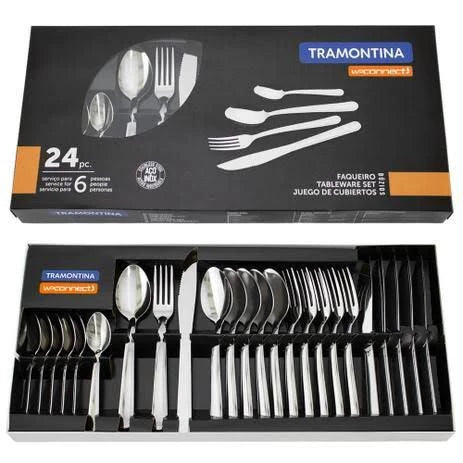 Faqueiro Búzios Tramontina 24 peças – Aço Inox de Alta Qualidade