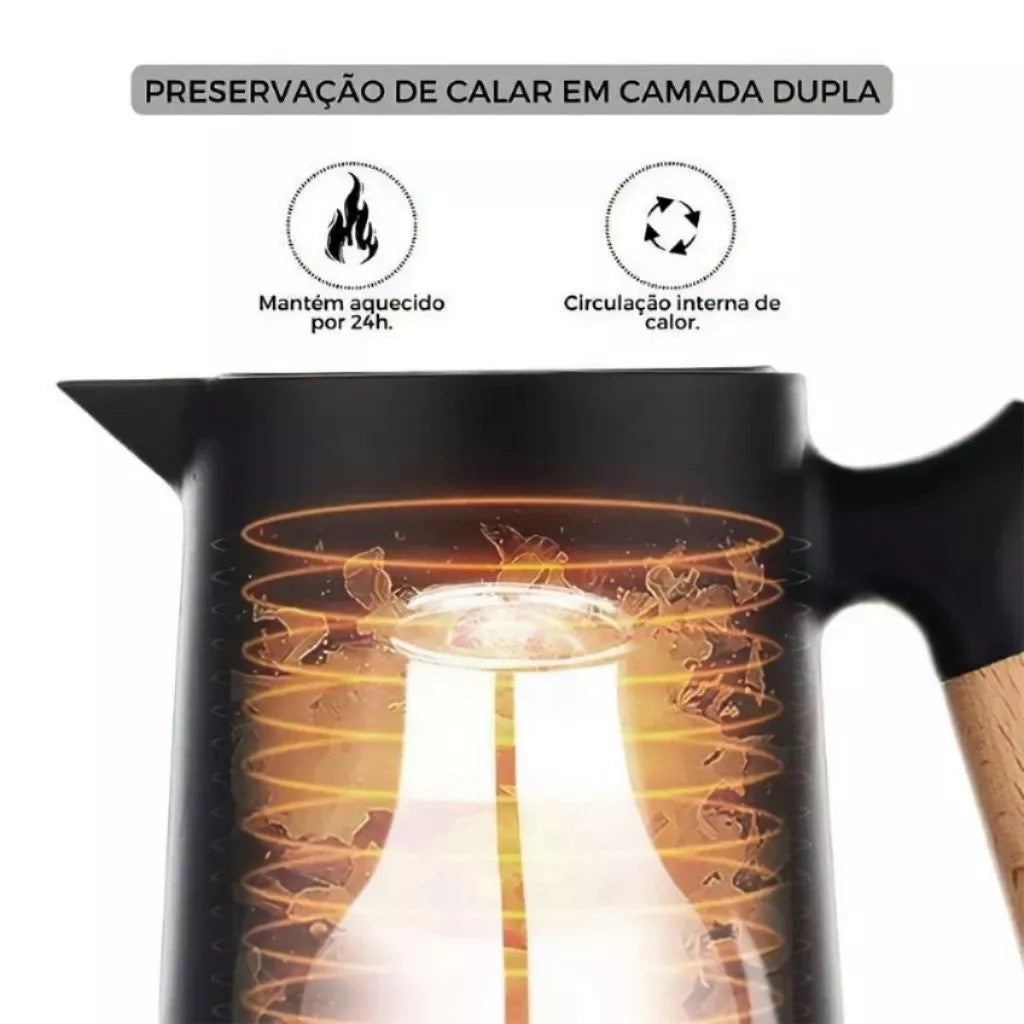 Garrafa de Alumínio com Tampa Vedada a Vácuo