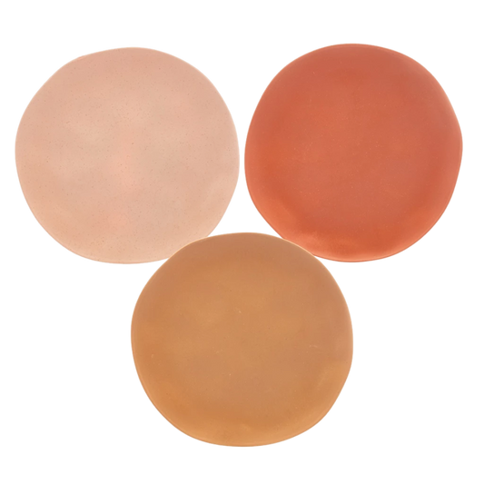 Kit 4 Pratos de Fibra de Bambu Natural - Eco-Friendly