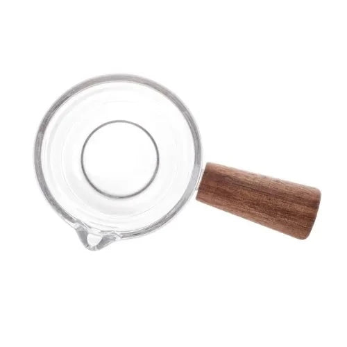 Molheira Vidro Tamanhos Lyor Cabo Bambu Elegante