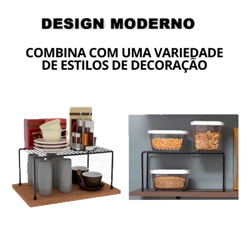Kit 3 Organizadores Aramado Para Armário