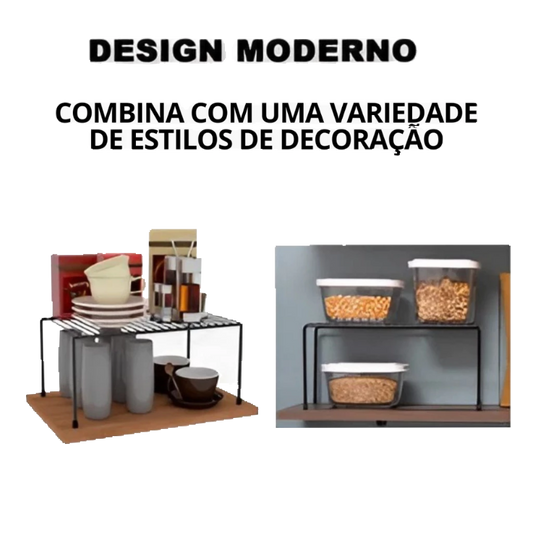 Kit 3 Organizadores Aramado Para Armário