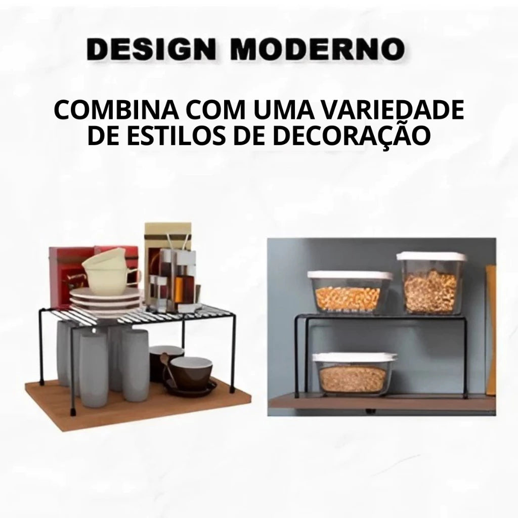 Kit 3 Organizadores Aramado Para Armário