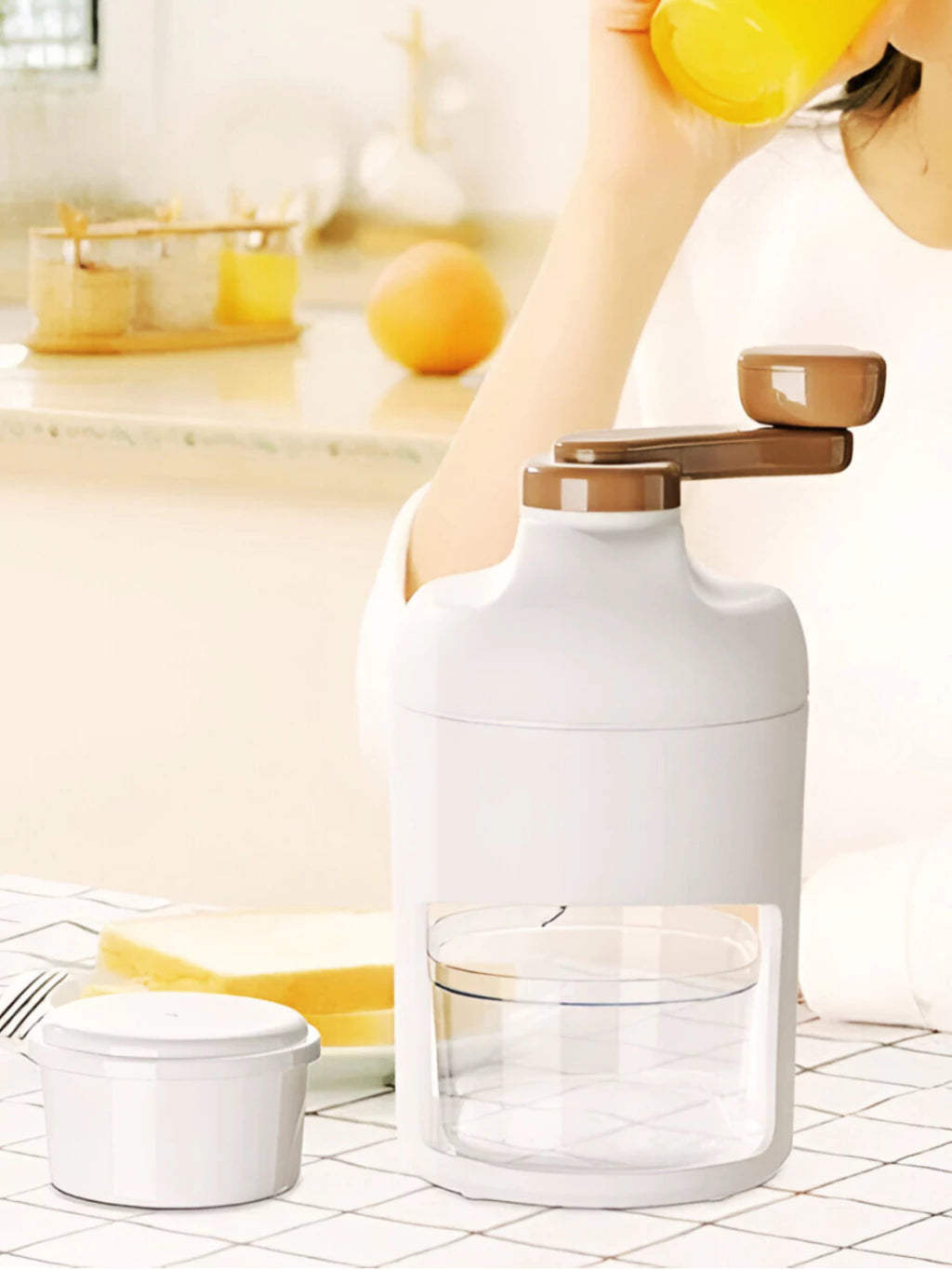 Picador de Gelo Manual para Bebidas Refrescantes e Caipirinhas