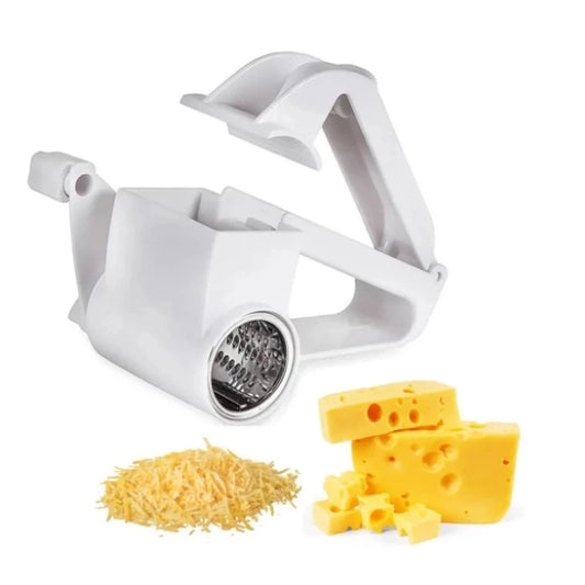 Ralador de Queijo Manual com Manivela e Lâmina Aço Inox
