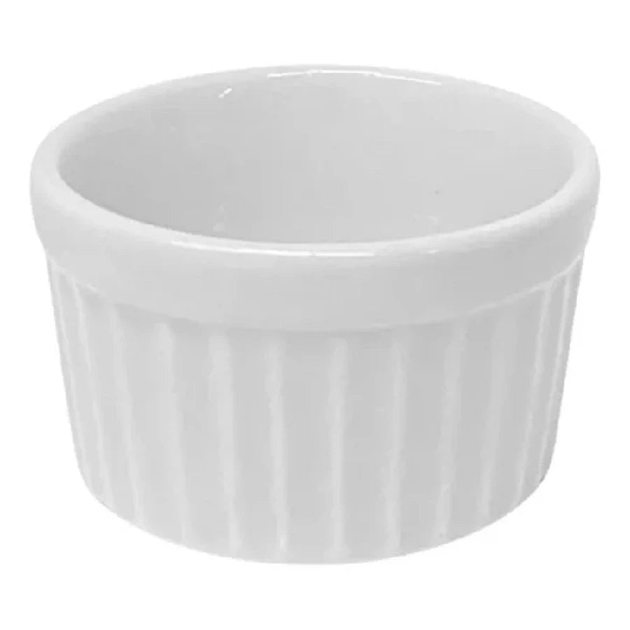 Ramequim Branca para Molho – Kit de 12 Porcelanas