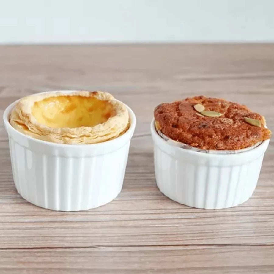 Ramequim Branca para Molho – Kit de 12 Porcelanas