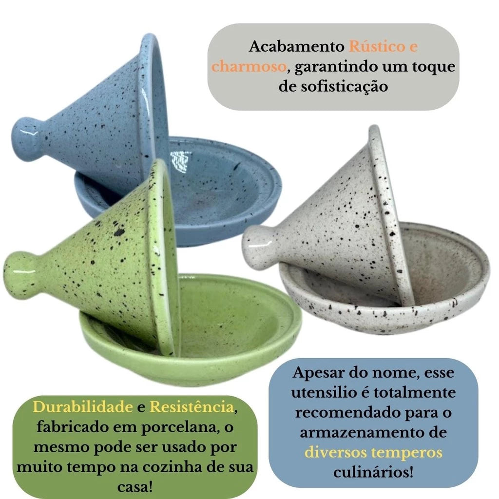 Saleiro Marroquino Tagine em Porcelana – Design Rita Lobo