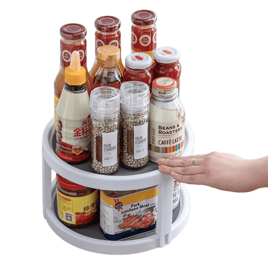 Organizador Giratório Para Prateleira Rotação 360°graus - Mega Lar Brasil
