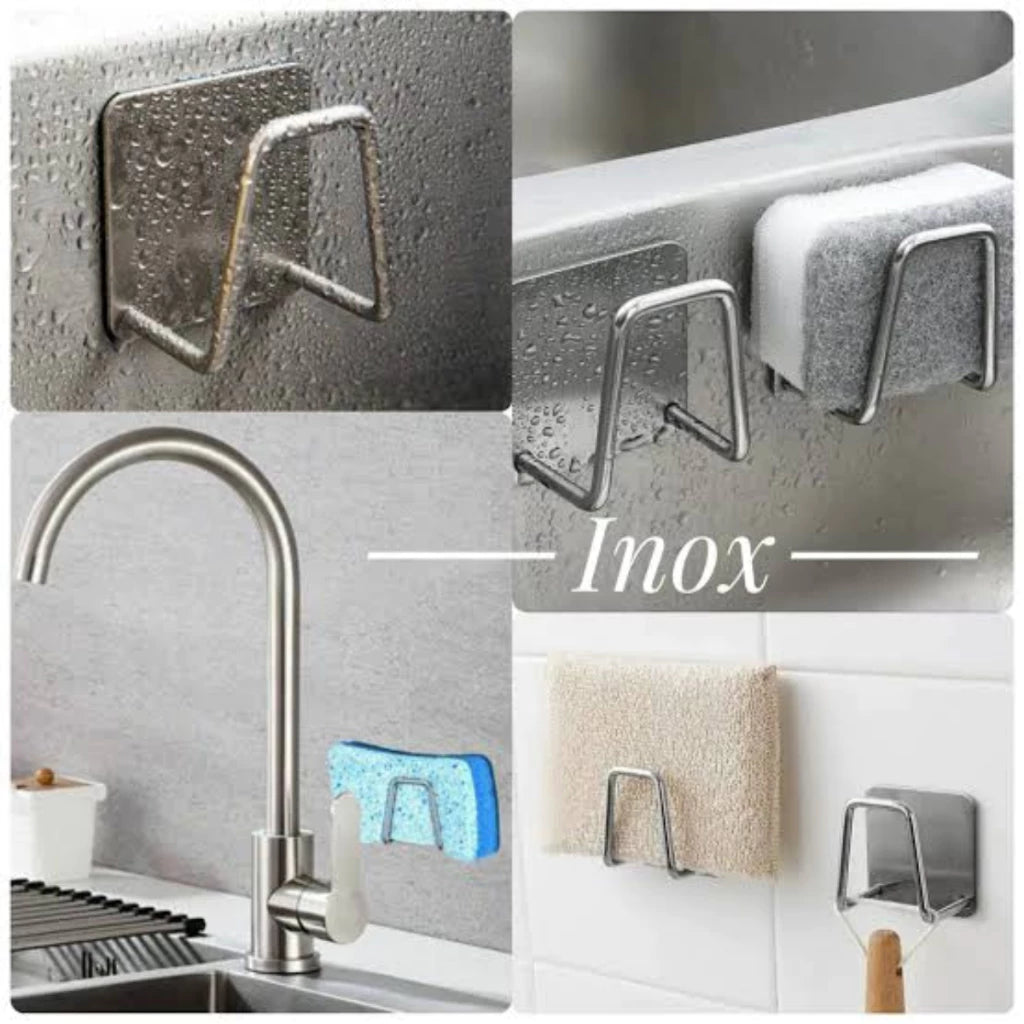 Suporte Inox para Bucha de Pia – Kit 3 Unidades Organizador