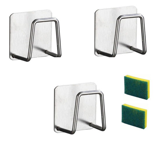 Suporte Inox para Bucha de Pia – Kit 3 Unidades Organizador