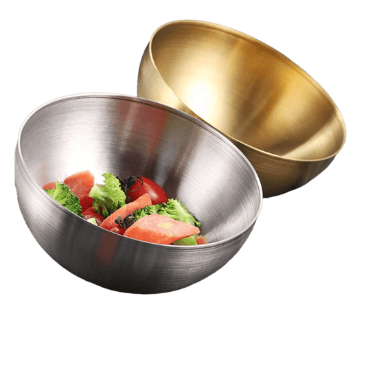 Tigela bowl, aço inox dourado, aço inox prata, tigela inox, bowl dourado, bowl prata, tigela 15cm, tigela 20cm, tigela de mesa, bowl sofisticado