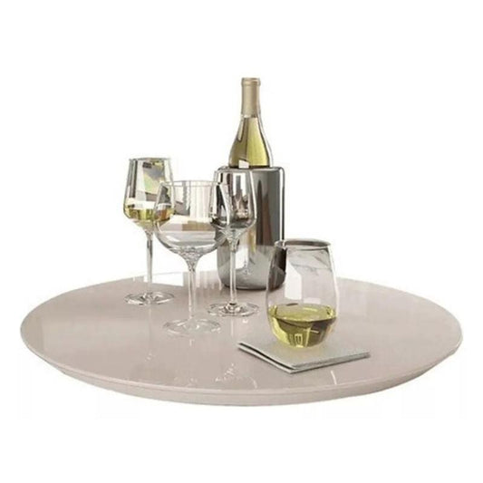 Prato Giratório de Vidro para Centro de Mesa Moderno
