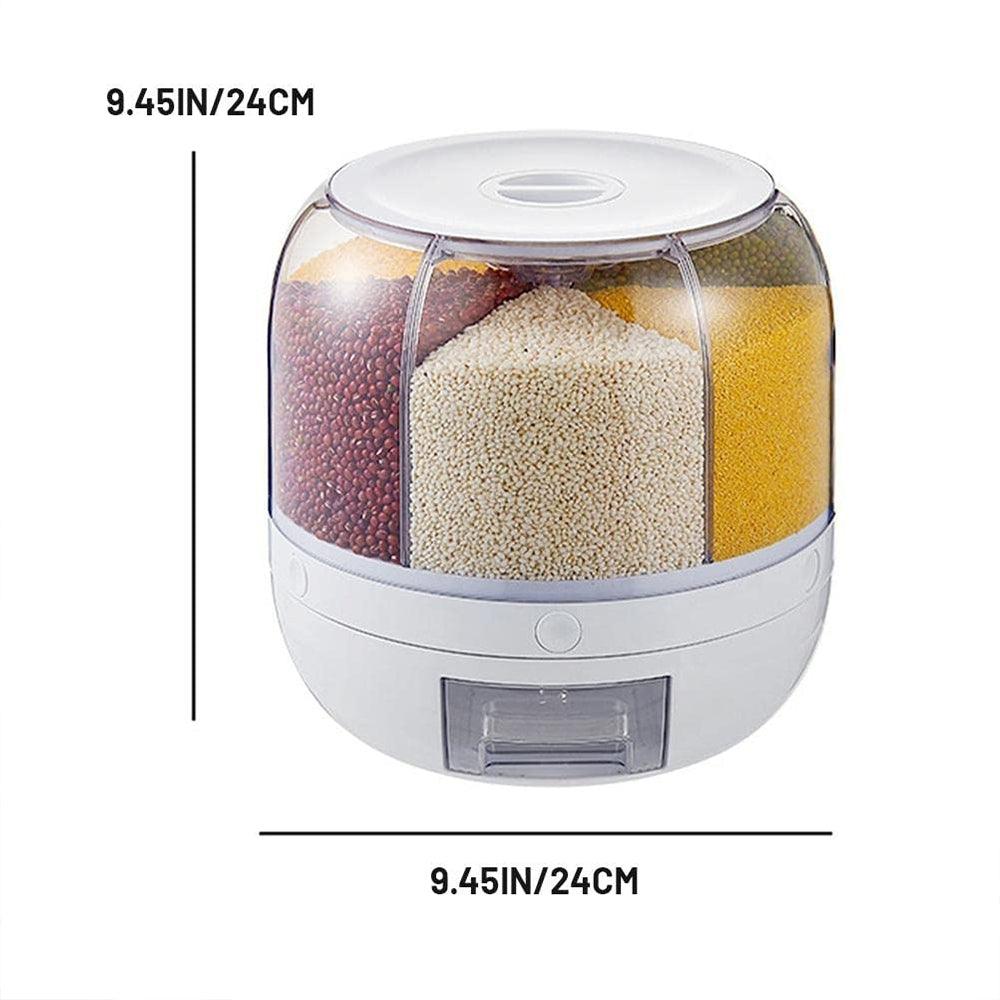 Dispensador de Grãos Giratório para Armazenamento Eficiente