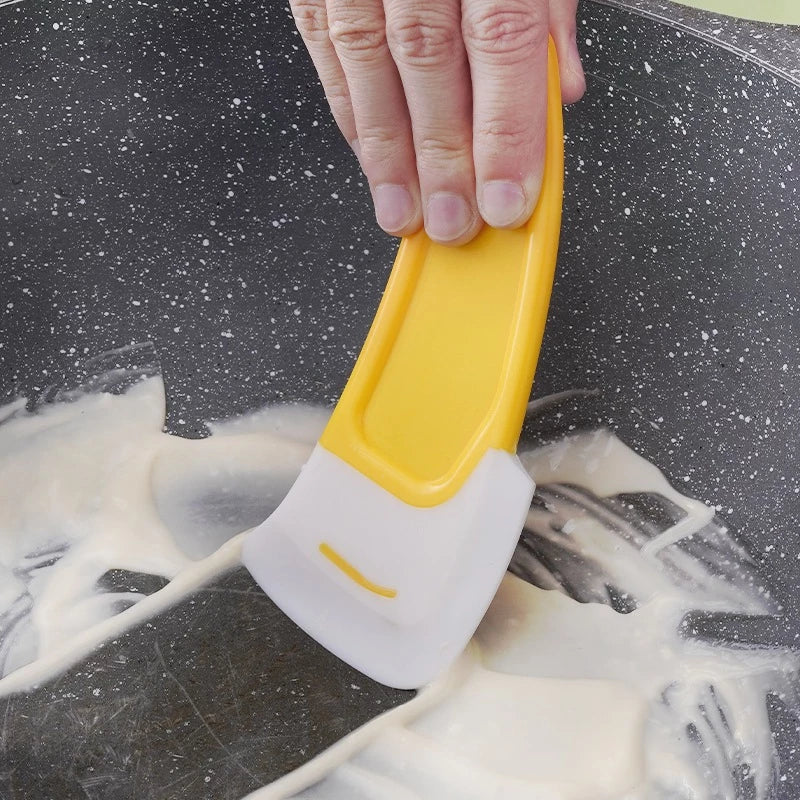 Kit de Raspador de Silicone Amarelo - Limpeza e Cozinha