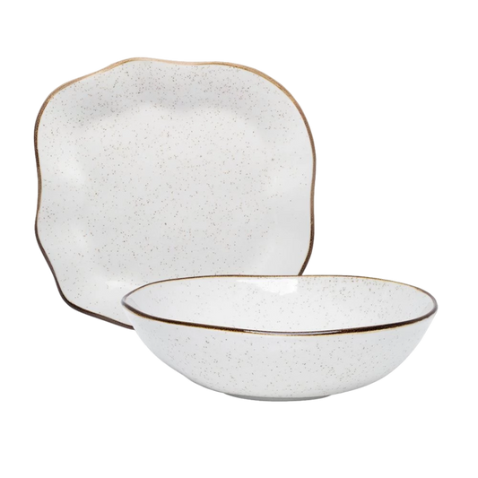 Conjunto Porcelana Ryo Maresia Areia 2 Peças