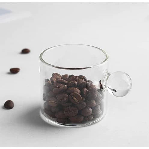 Xícaras de Café 90ml com Alças Coloridas Kit 6