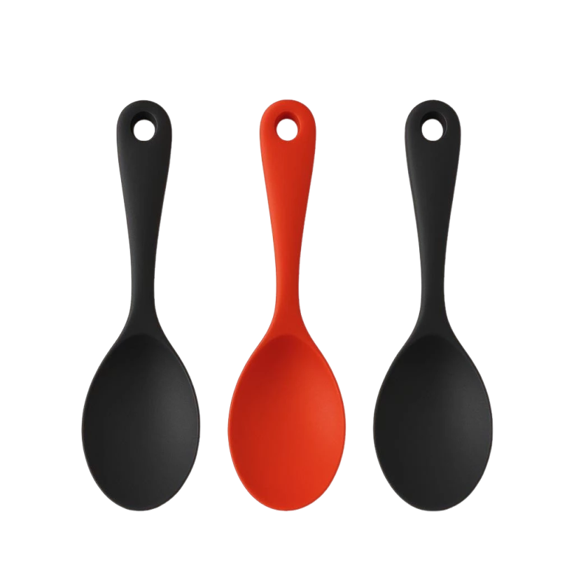 Kit Colher Silicone Antiaderente para Arroz
