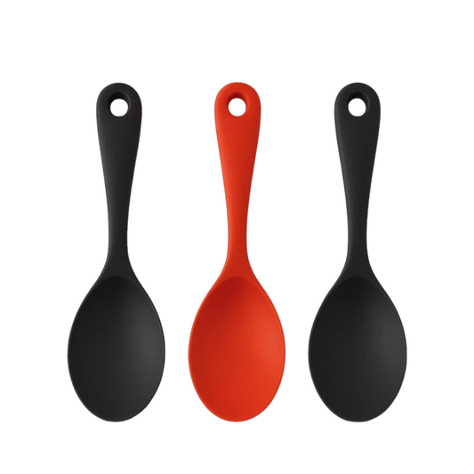 Kit Colher Silicone Antiaderente para Arroz