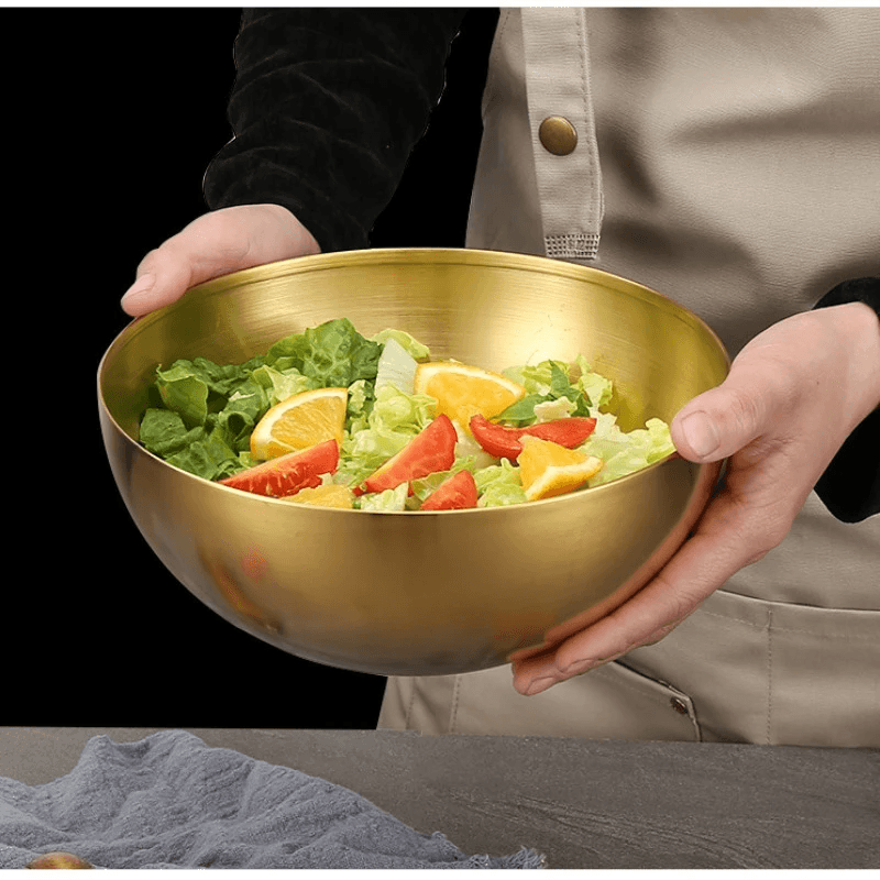Tigela bowl, aço inox dourado, aço inox prata, tigela inox, bowl dourado, bowl prata, tigela 15cm, tigela 20cm, tigela de mesa, bowl sofisticado