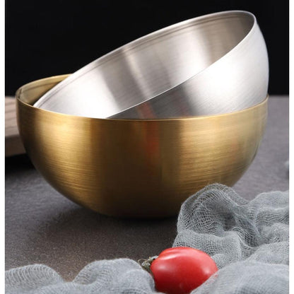 Tigela bowl, aço inox dourado, aço inox prata, tigela inox, bowl dourado, bowl prata, tigela 15cm, tigela 20cm, tigela de mesa, bowl sofisticado