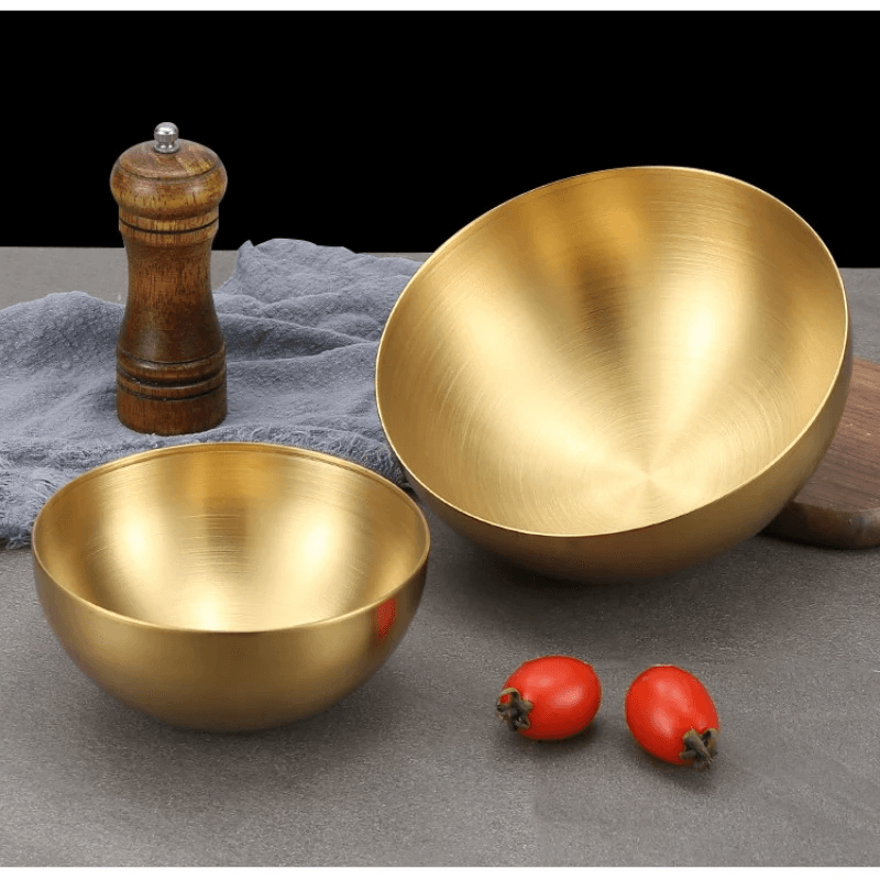 Tigela bowl, aço inox dourado, aço inox prata, tigela inox, bowl dourado, bowl prata, tigela 15cm, tigela 20cm, tigela de mesa, bowl sofisticado