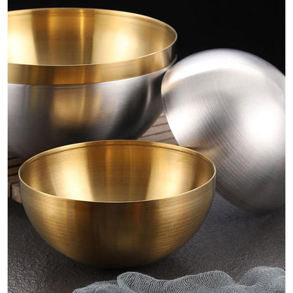Tigela bowl, aço inox dourado, aço inox prata, tigela inox, bowl dourado, bowl prata, tigela 15cm, tigela 20cm, tigela de mesa, bowl sofisticado