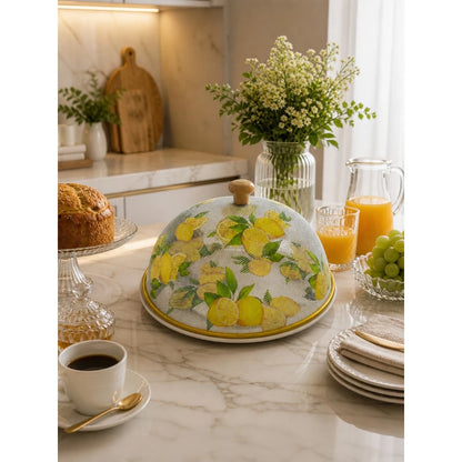 Boleira Decorativa Limão Siciliano 30cm com Tampa