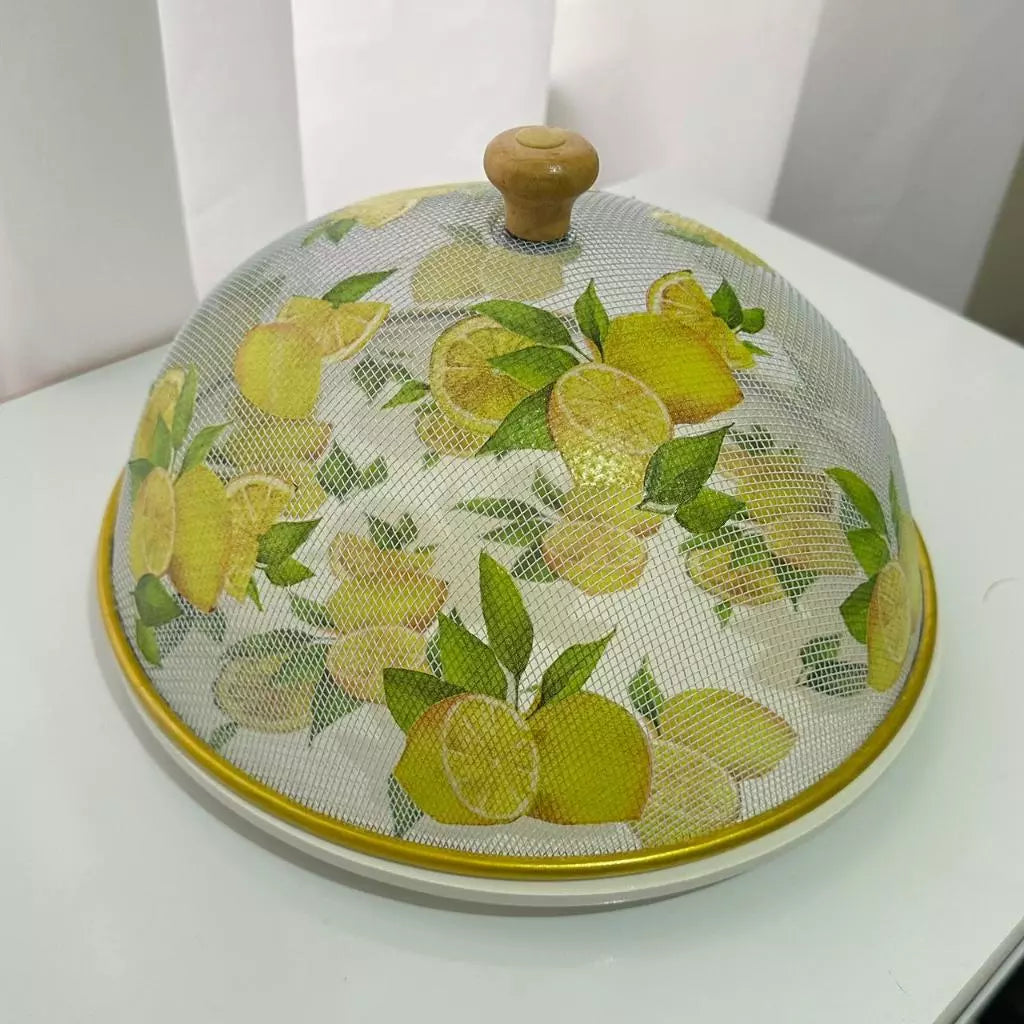 Boleira Decorativa Limão Siciliano 30cm com Tampa