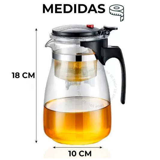 Bule de Vidro para Chá 900ml com Infusor