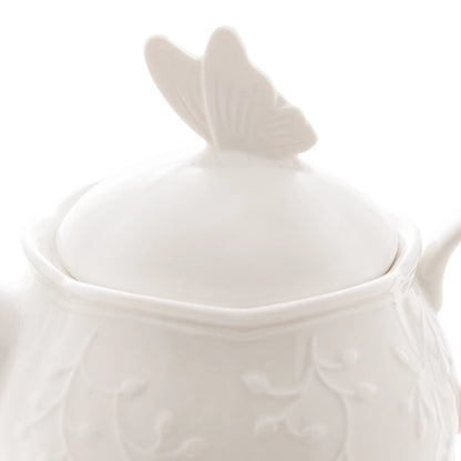 Chaleira Borboleta com Caneca de Porcelana 450ml