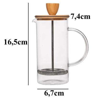 Cafeteira Prensa Francesa de Vidro 350ml e 600ml