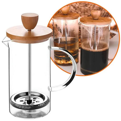 Cafeteira Prensa Francesa de Vidro 350ml e 600ml
