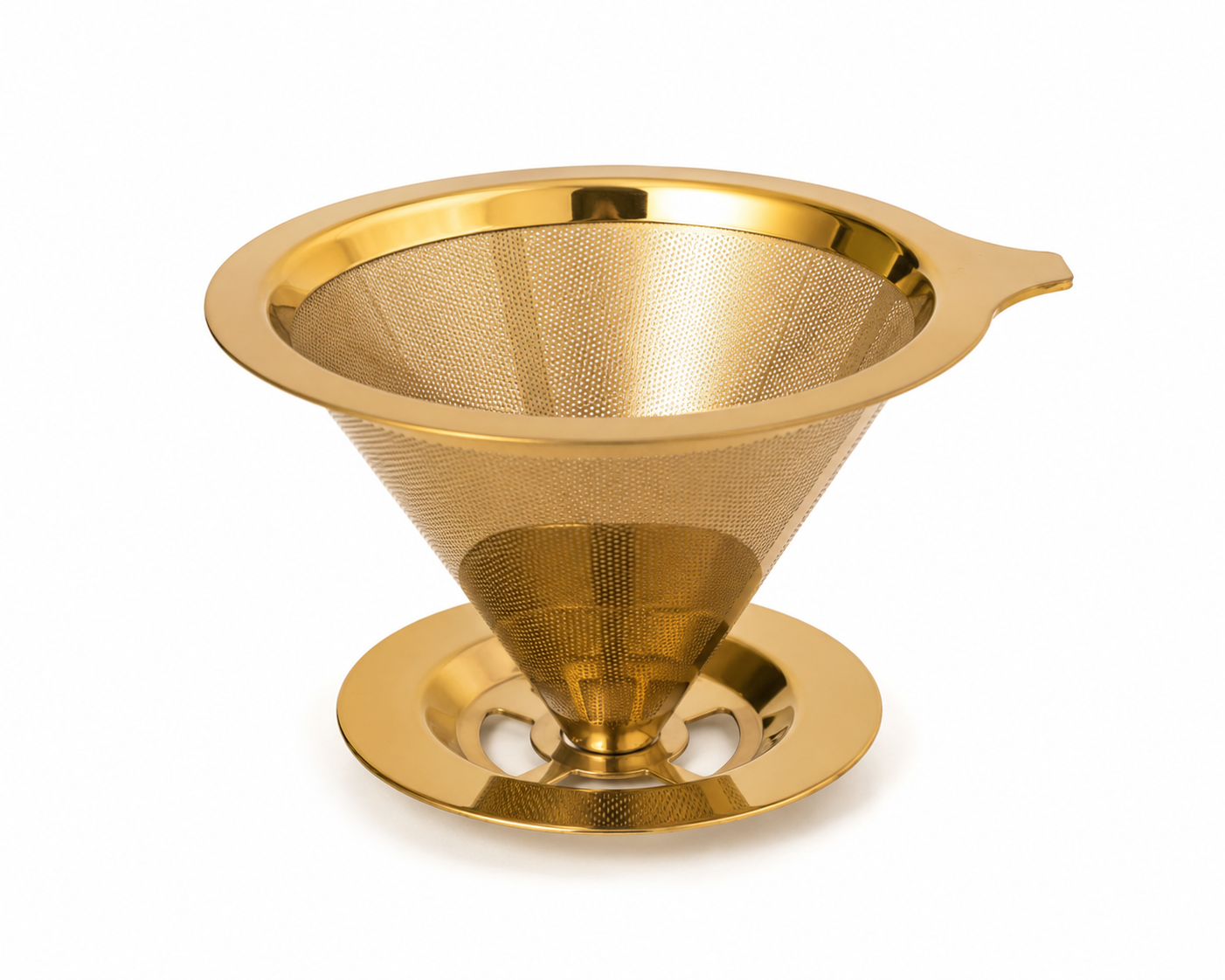 Coador de Café Inox 104 Reutilizável Dourado