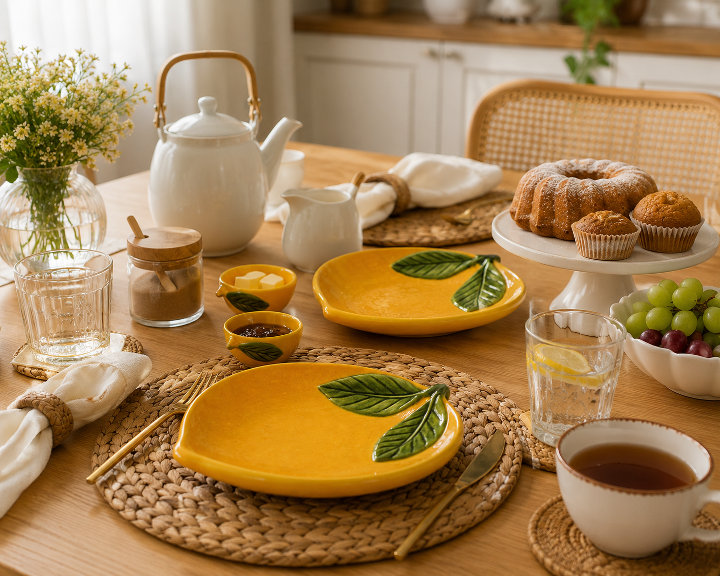 Travessas Decorativas Limão Siciliano Cerâmica