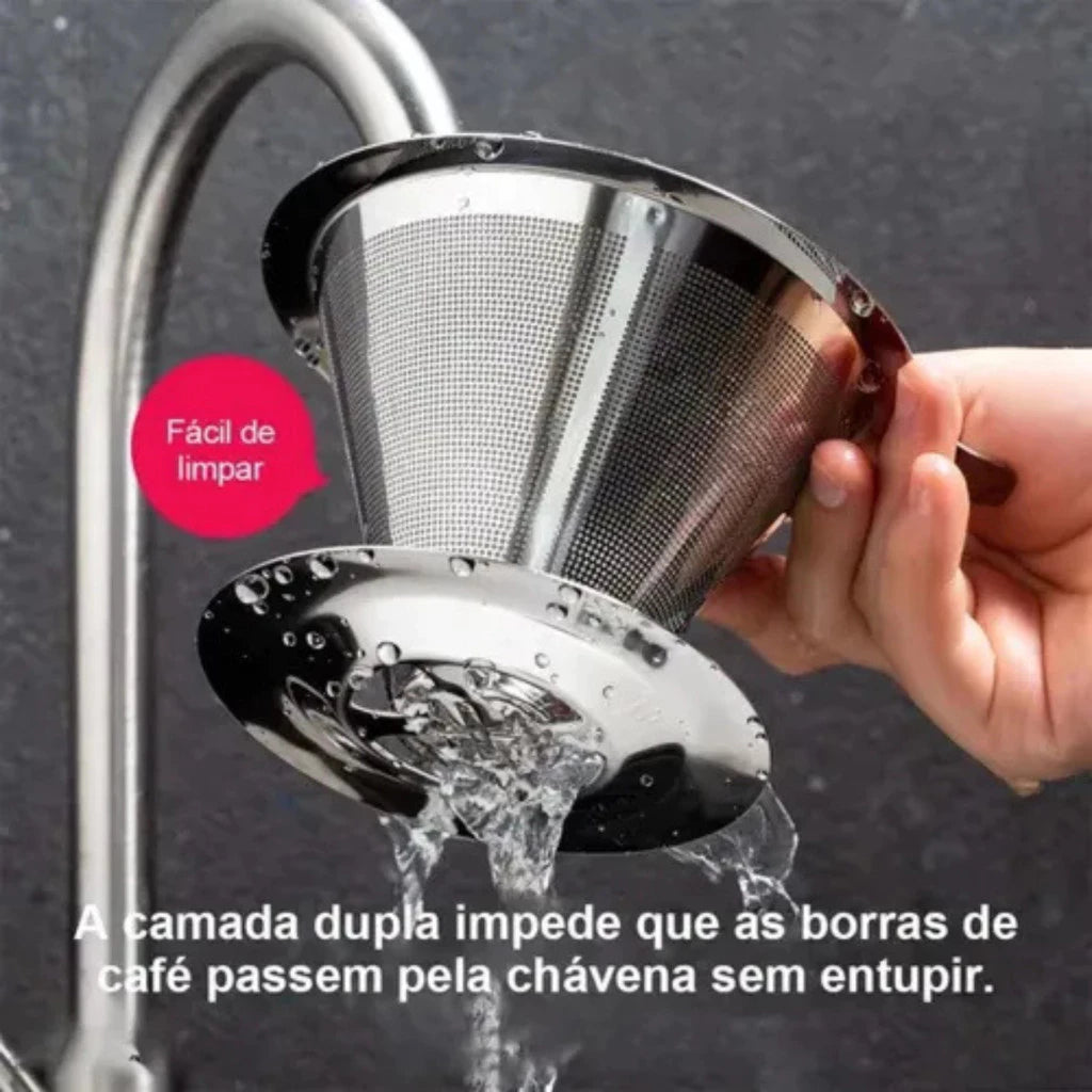 Coador de Café Inox 103 Reutilizável