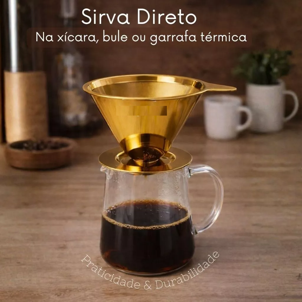 Coador de Café Inox Reutilizável 102/103