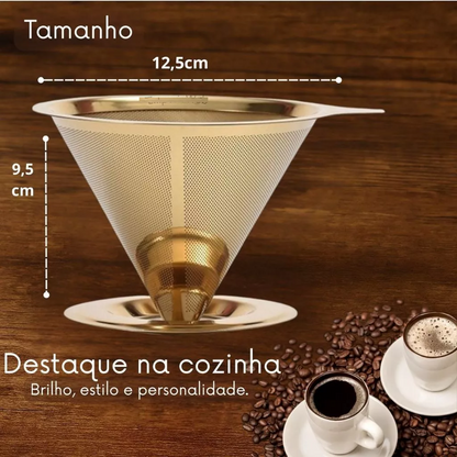 Coador de Café Inox Reutilizável 102/103
